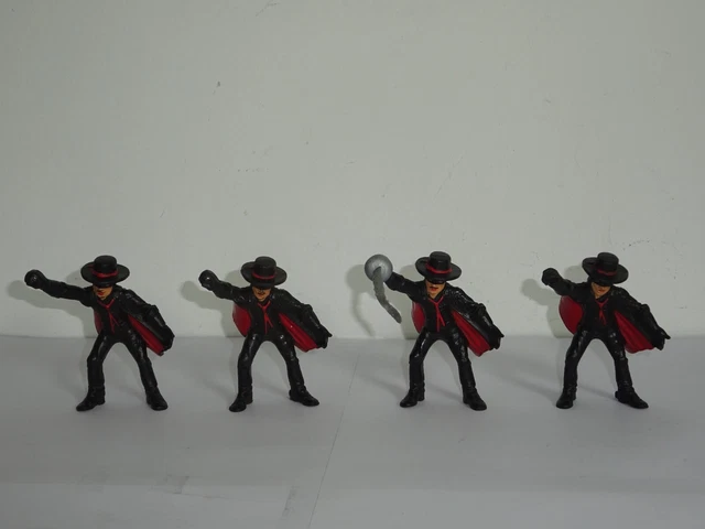 Figurines Bully 1985 Zorro Et Sgt Garcia (sans épée) - PVC - Allemagne - Occasion