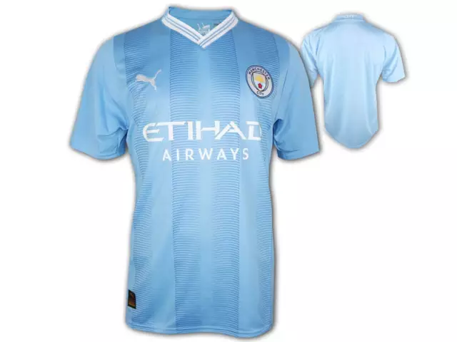 Manchester City Maillot Home 23 24 PUMA Mancity Accueil Haut Mcfc Jersey M – XXL