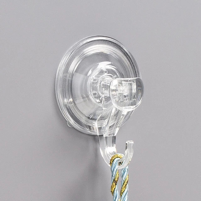 Gancho aspiradora gratuita cristal transparente vacío alta calidad sin montaje duradero