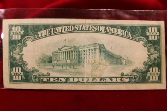 $10 Federal Reserve Note, Series Of 1928 B  , Richmond  Federal Reserve Bank 2