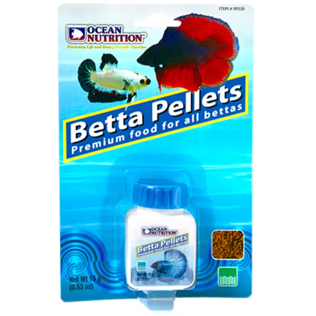 Ocean Nutrition Betta Pellets 15 grams (0.53 oz) Betta Fish Food Premium Pellets