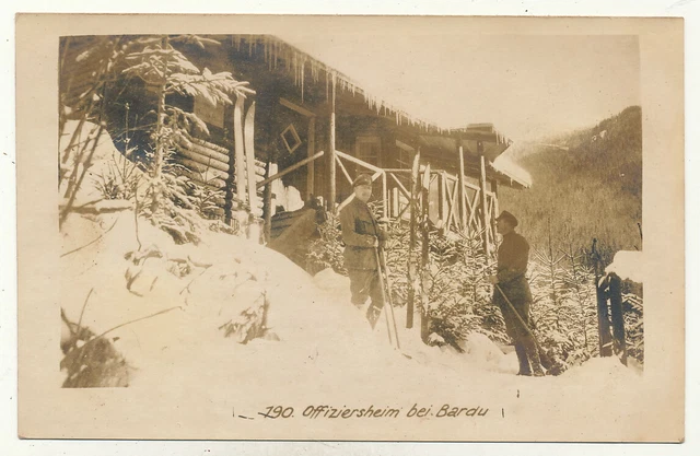 Foto AK - Offiziersheim in Bradu Rumänien - 1.WK