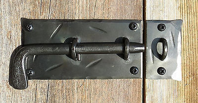 Slide Bolt Door Latch Forged Wrought Iron Cabinet Lock Antique Cabinet Catch DIY 2