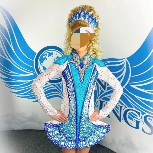IRISH DANCE SOLO Dress | Black -Blue | Age 10-12 | Crystal Covered | Feis  Ready 873.70 - PicClick UK