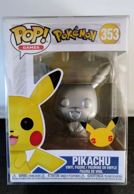 Funko POP! Games: Pokemon - Pikachu [Metallic Silver] (25th