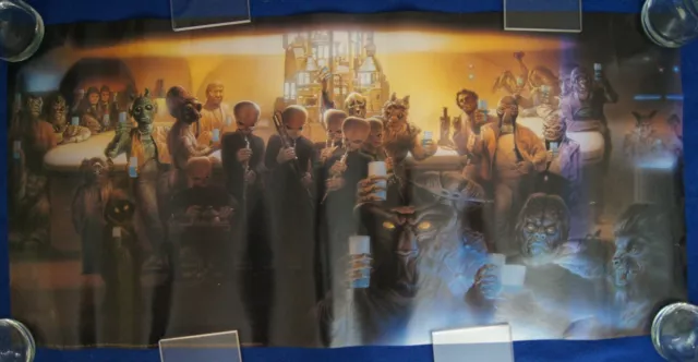 1997 STAR WARS MOS ESLEY CANTINA POSTER TSUNEO SANDA 17 x 35" ROLLED LUCASFILMS 1997 STAR WARS MOS ESLEY CANTINA POSTER TSUNEO SANDA 17 x 35" ROLLED LUCASFILMS