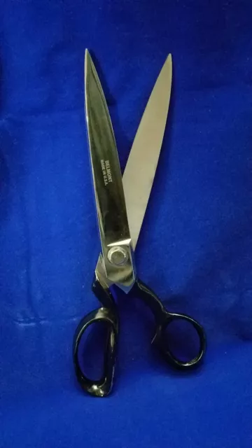 "Belmont U.s.a." 12+"/Xl/Tailor Shears/Scissor/Bent-Trimmer/Vintage-Nos/Pls.read