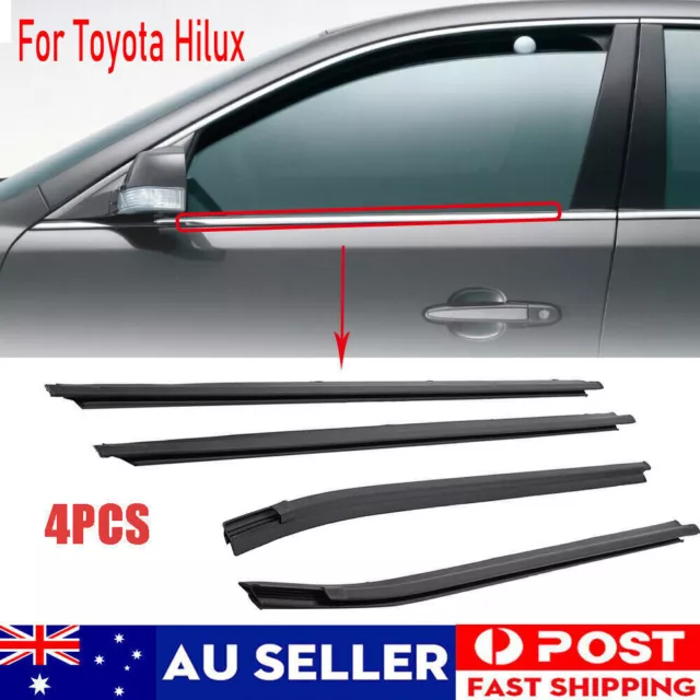 For Toyota Hilux Cab 2005-2015 Window Glass Seals Door Belt Weather Strip AU