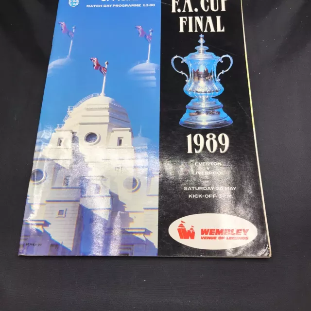 FA Cup final programme Everton Liverpool 1989