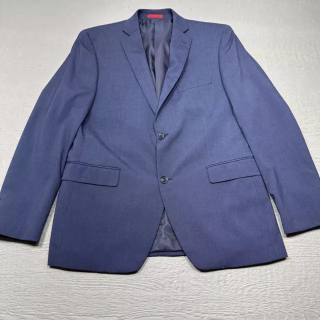 Alfani Suit Mens 40 Blue Slim Fit Two Button Single Breast 32X30 Pants Formal 2