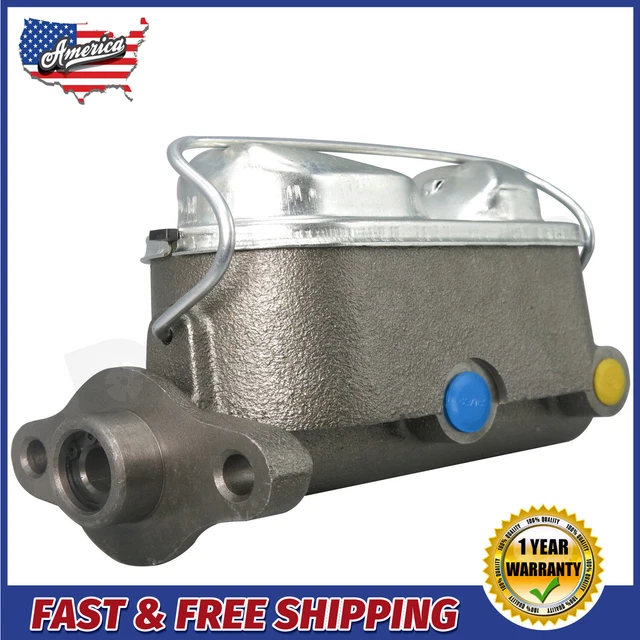 1-1/8 Inch Bore Brake Master Cylinder Chrome | USA