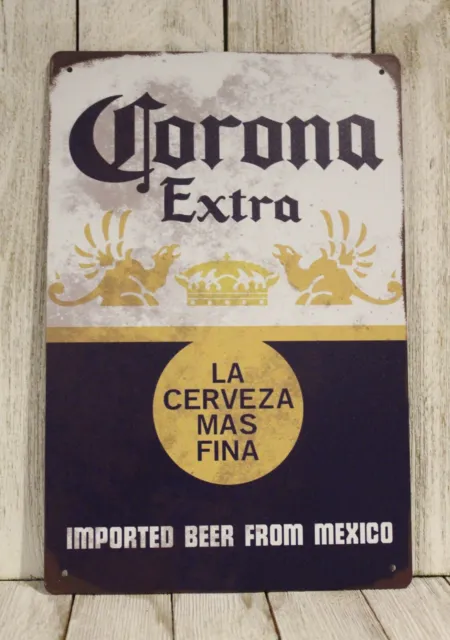 Corona Tin Sign Metal Poster Beer Bar Mexican Restaurant Vintage Style Ad XZ