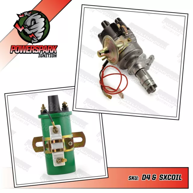 Modern Electronic 45D Distributor Replacement with Sparkrite Sport Ignition Coil