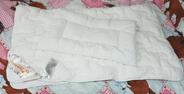 KINDER BAMBUS BAMBOO STEPPBETT  KISSEN 100 x 135 CM 40 x 60 NEUW. SENNA BABY