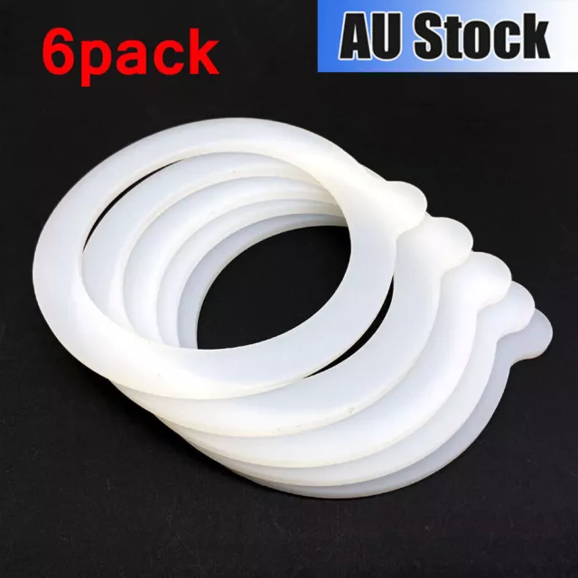 6pcs Rubber Sealing Rings 85 MM ID Seal Rubber Preserving Jam Glass Jar Set