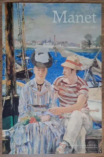 Affiche 1983 Grand Palais.  Manet 1832-1883