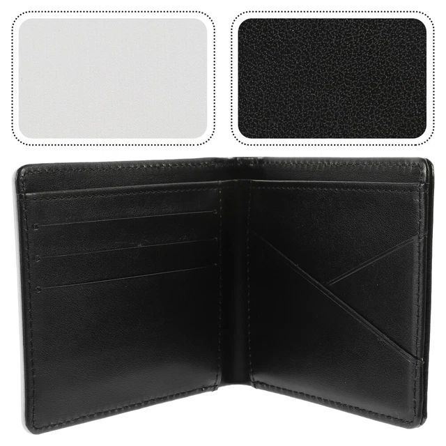 Sanwuta Portefeuille Sublimation Cuir Vierge - Porte-Cartes Compact Homme Avec Fenêtres