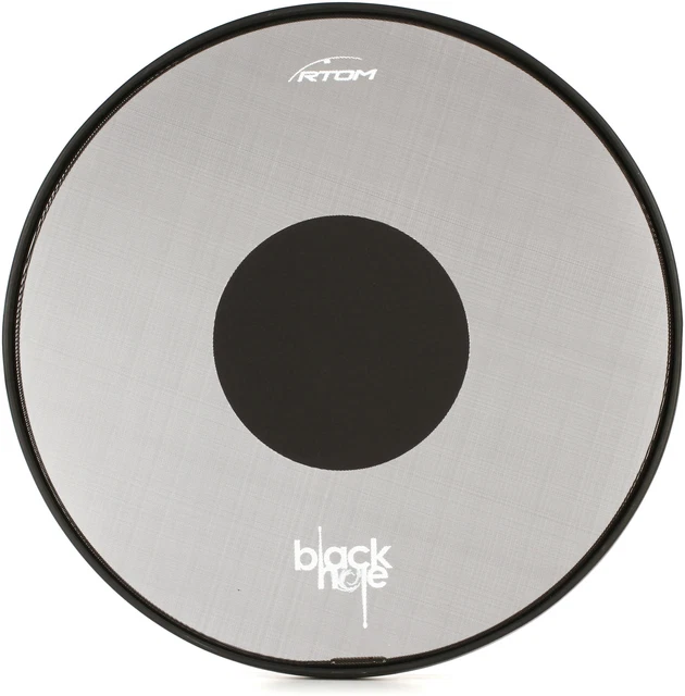 RTOM Black Hole Snap-on Mesh Bass Drum Practice Pad - 20" (3-pack) Bundle