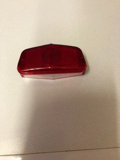 new old stock lucas motorcycle rear light glass
