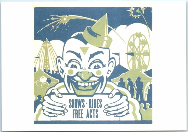 Shows, Rides, Free Acts - Hatch Show Print Poster - Nashville, Tennessee