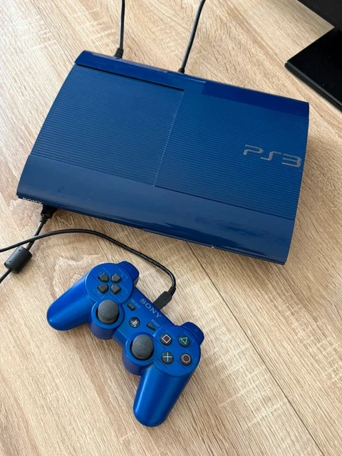 CONSOLE PS3 PLAYSTATION Super Slim LIMITED EDITION AZURITE BLUE
