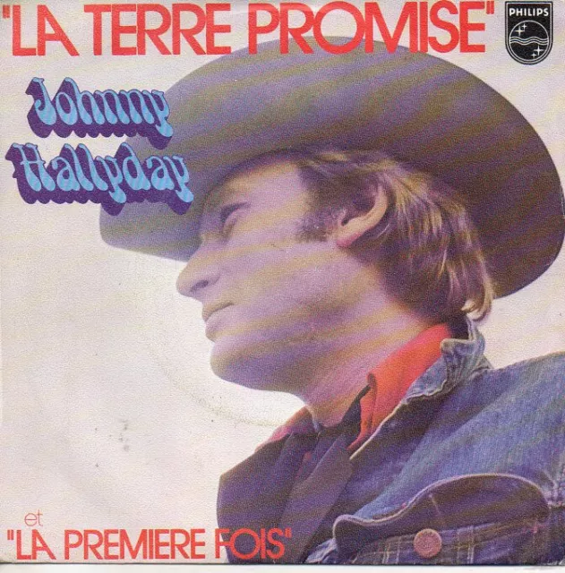 disque vinyle 45 tours Johnny Hallyday La terre promise série parade