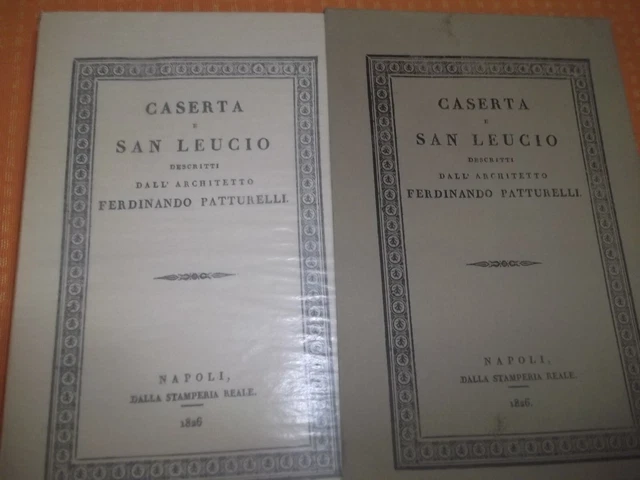 1826 Caserta E San Leucio Descritti Architetto F. Patturelli Monete Cartine