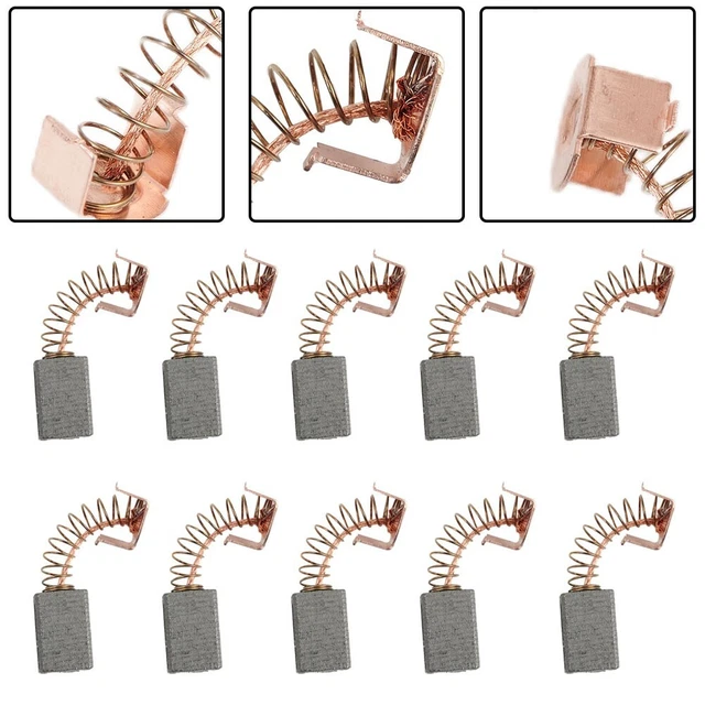 Balais De Charbon Pour Mixeur AKA Electric RG28, RG25 - Lot De 2, Taille 6x16x5 Mm - Avec Ressort