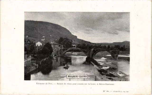 CPA AK Brives-Charensac - Env. Le PUY-en-VELAY - Ruines du Vieux Pont (636090)