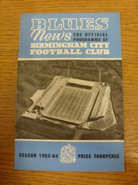 11/09/1963 Birmingham City v West Bromwich Albion  (Team Changes). Condition: An