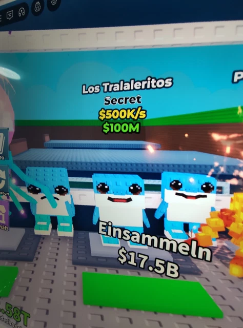 Sab Secret Brain Rots STEAL A BRAINROT SAB Secret Los Tralaleritos 500 K/s EUR 1,00 - PicClick DE
