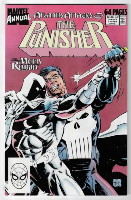 Punisher Annual #2  (1989) NM- 9.2 Moon Knight appearance