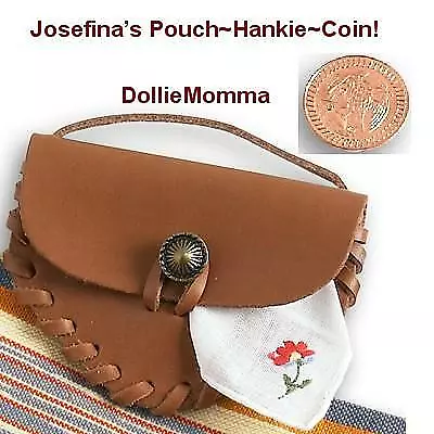 American Girl Doll Josefina Meet Accessories Pouch/Purse~Hanky~Coin Lot~New Ag