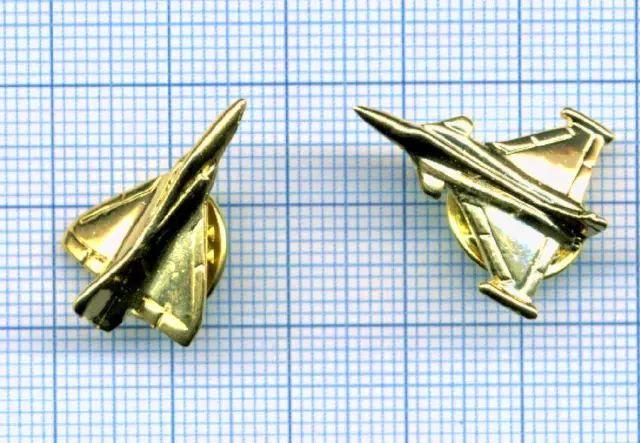 Lot Pins 3d dorés MIRAGE RAFALE Avions Dassault Armée de l'air AVIATION airplane