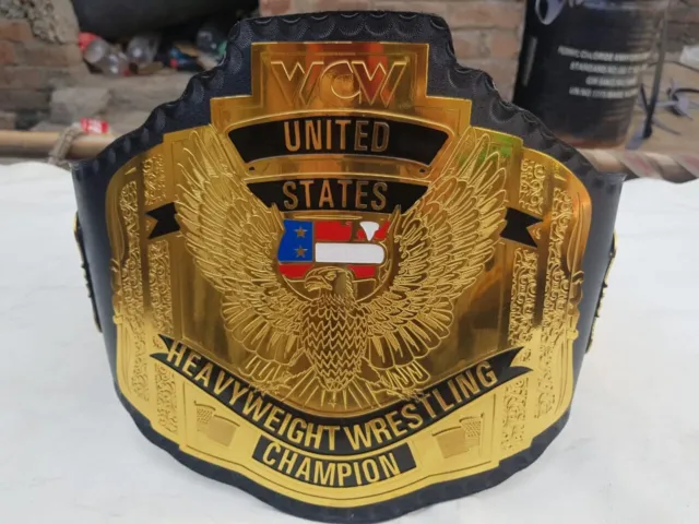 WCW united states Heavyweight championship Belt Wrestling Replica Title 2mm bras