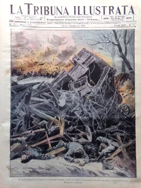 La Tribuna Illustrata 20 Dicembre 1914 WW1 Von Bulow Bobrinsky Pamphili Cracovia