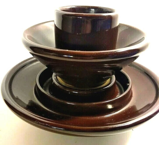 Ohio Brass Co. HIGH VOLT Brown CERAMIC PORCELAIN Electrical INSULATOR VTG