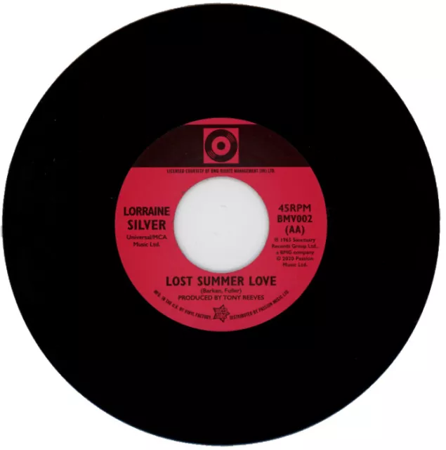 LORRAINE SILVER / JACKIE TRENT "LOST SUMMER LOVE c/w YOU BABY" NORTHERN SOUL