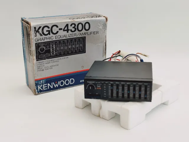 Kenwood KGC-4300 Equalizzatore grafico/amplificatore 7 bande NOS - P&P gratuito