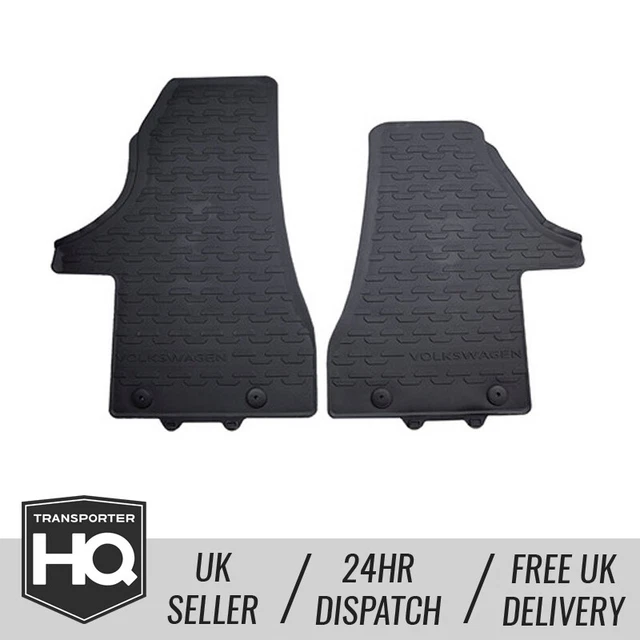 VW TRANSPORTER T6.1 Genuine All Weather Rubber Moulded Cab Floor Mats