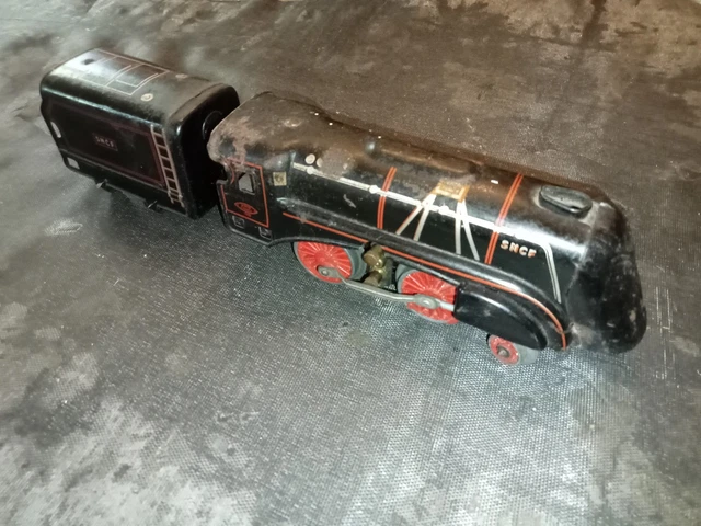 Locomotive Vapeur JEP O Type 120 électrique Avec Tender Tôle (1938) - Fonctionne