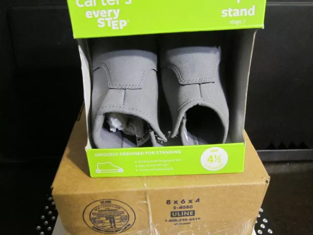 Carter's Every Step Girls' Stage 2 Stand Amylene-SG Fashion Boots Grey Size 4.5