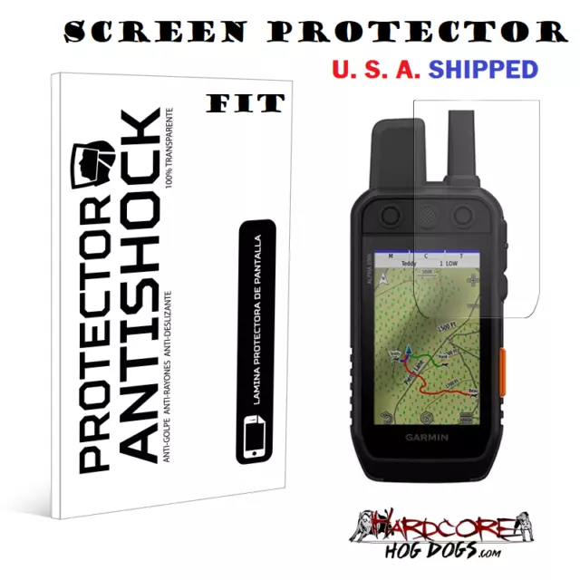 Garmin Alpha 200i Alpah 200 Anti-glare Screen Protector Anti-Shock USA SHIPPED