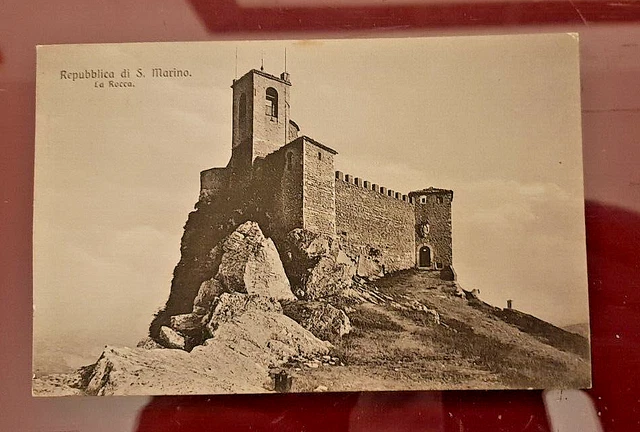 cartolina repubblica di s.marina la rocca formato piccolo '900