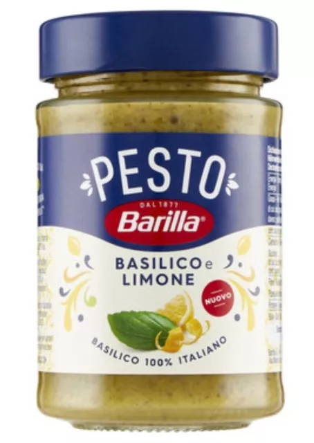 Barilla Pesto Con Basilico E Limone Gr.190