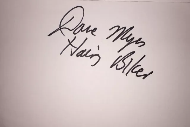 Dave Myers Signed The Hairy Bikers 6X4 White Card Tv Autograph Presenter Cooking