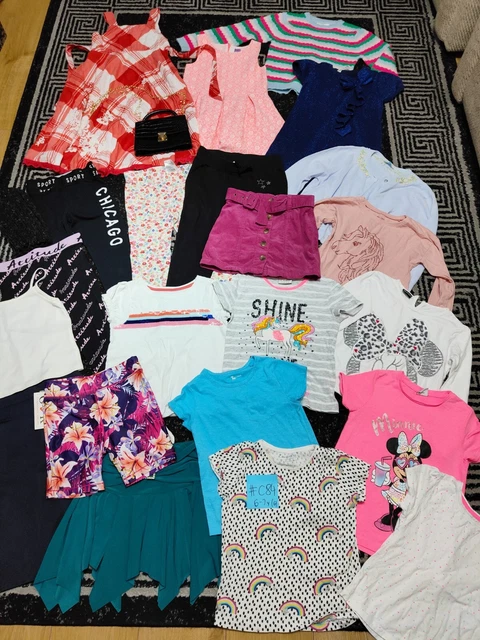 #C84 Enorme pacchetto di vestiti per ragazze 6-7 anni GEORGE NEXT PRIMARK M&S BLUEZOO F&F