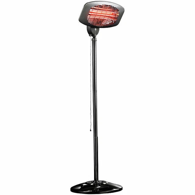 Semptec Quarz-Außen-Heizstrahler QW-2000 mit Standfuß, höhenverstellbar, IPX4