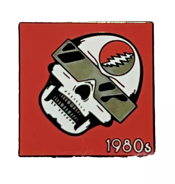 Grateful Dead Pin 1980 Skull 3D Glasses 31/100