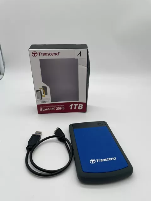 Externe Festplatte Transcend StoreJet 25H3 1TB- Marineblau (TS4TSJ25H3B)